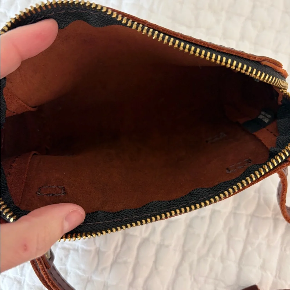 Portland Leather Dark Brown Crossbody Belt Bag - Picture 5 of 5